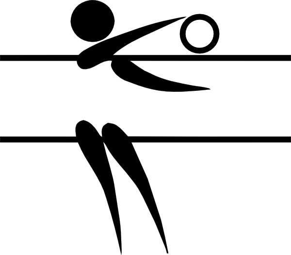 Olympic Sports Volleyball Indoor Pictogram clip art