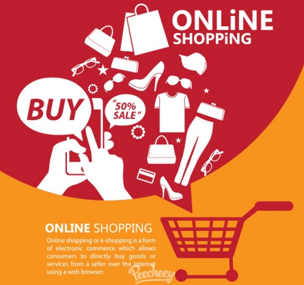 online shopping promotion poster