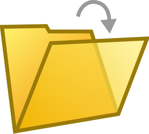 Open Folder Document clip art