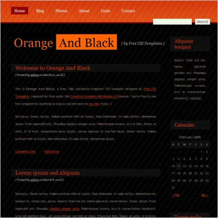 orange and black 