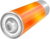 Orange battery