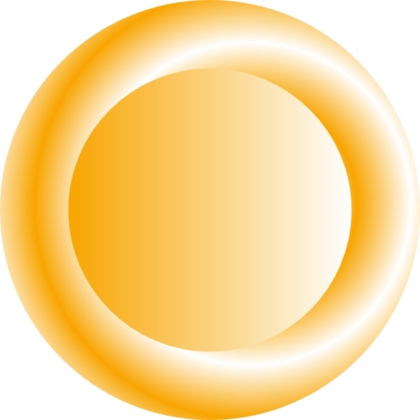 Orange Circular Button clip art