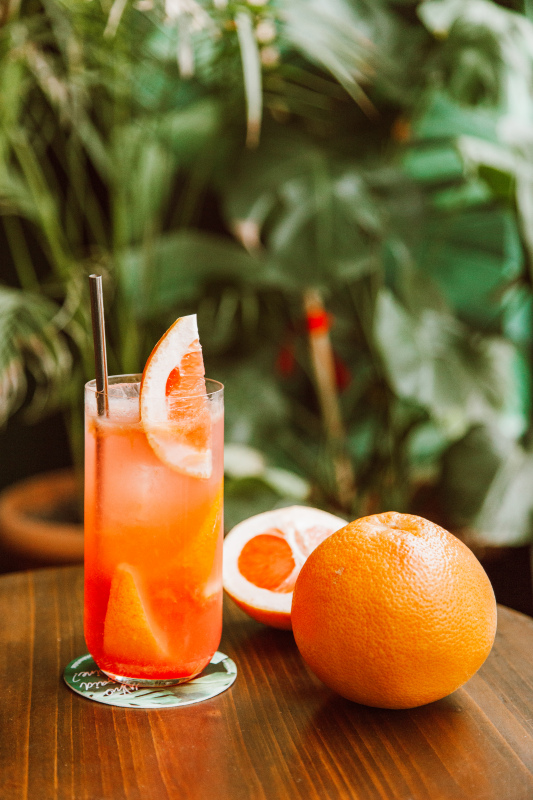 orange cocktail drink picture elegant closeup 
