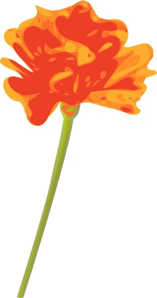 Orange Flower clip art