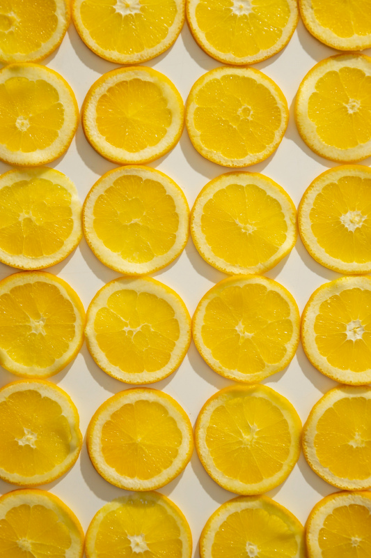 orange fruit slices picture elegant bright modern realistic 