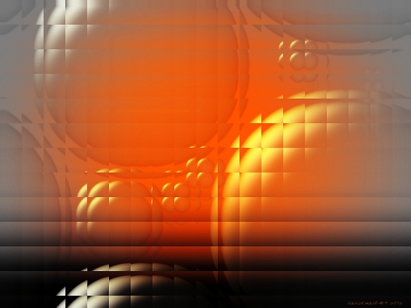 orange glass digital