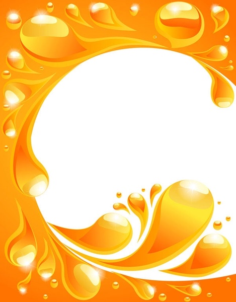 orange liquid background vector 2