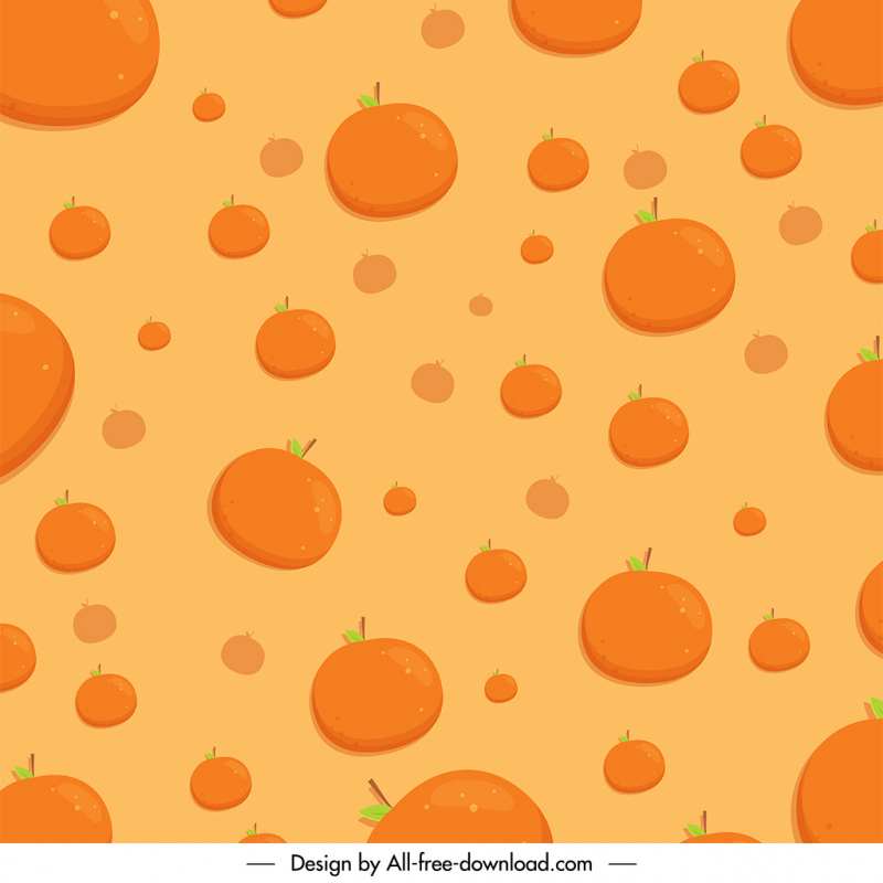 orange pattern template flat retro messy decor