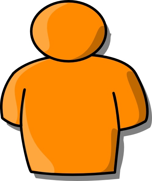 Orange Person clip art 