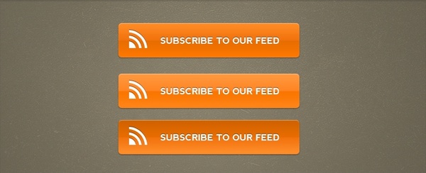 Orange RSS Subscribe Buttons