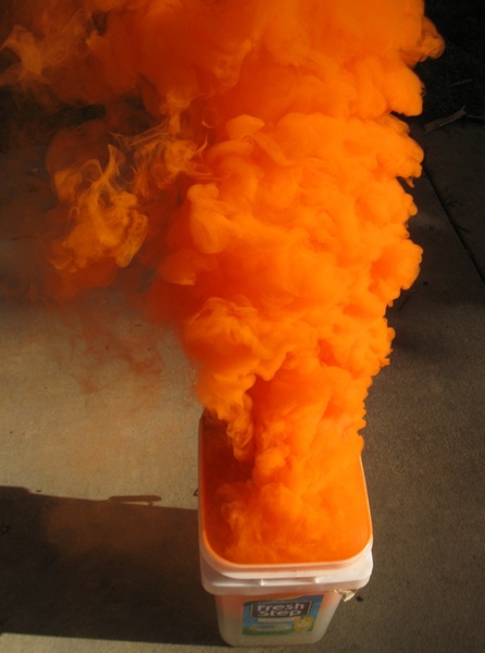 orange smoke distress
