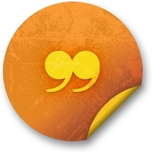 Orange sticker badges 091