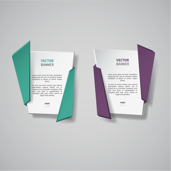 origami business banners design