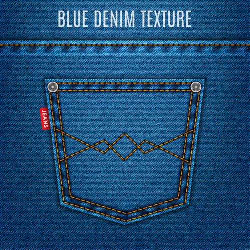 original denim blue texture background vector