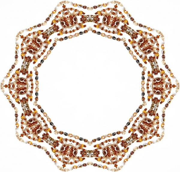 ornamental beaded frame 