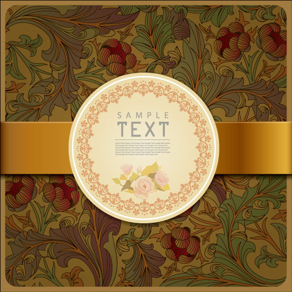 ornate floral vector background 