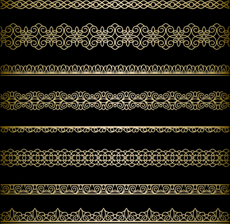 Ornate golden borders ornament vector Free vector in Adobe Illustrator ...