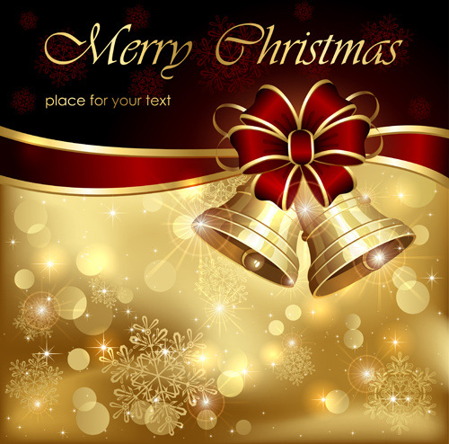 Download Ornate golden christmas cards vector graphics Free vector ...