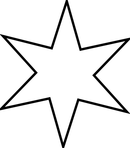 Outline Star clip art 