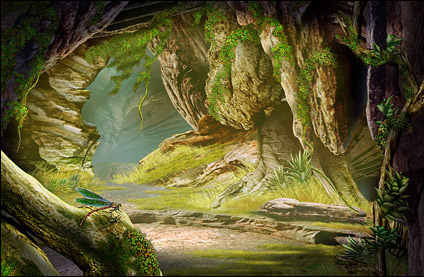 outside the cave high-definition layered psd