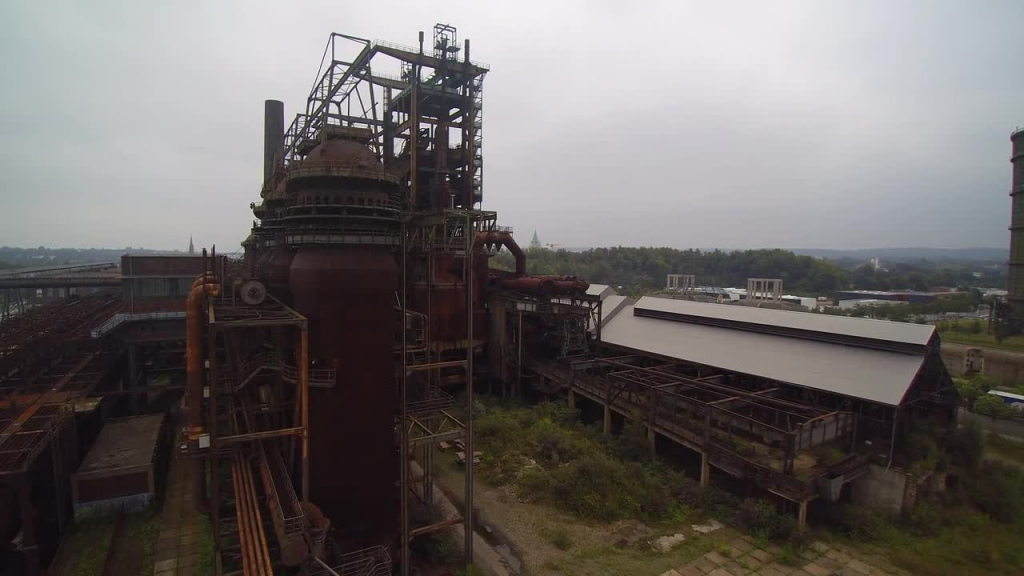 overview of old abandoned plant