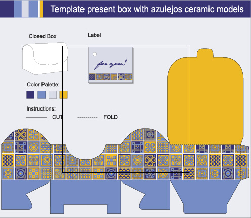 package present box models vector graphics