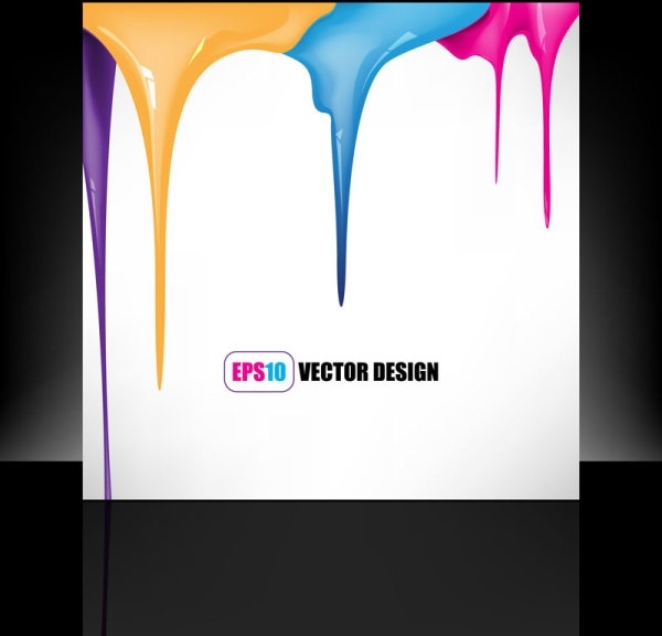 paint drip marks background vector