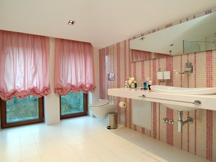 pale pink style stylish bathroom picture