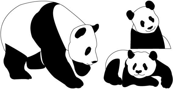 Panda Bears Free Vector In Adobe Illustrator Ai Ai Vector Illustration Graphic Art Design Format Format For Free Download 169 77kb