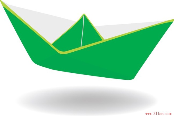 paper boat vector