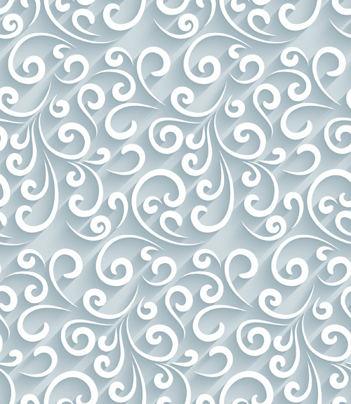 paper floral seamless pattern vector