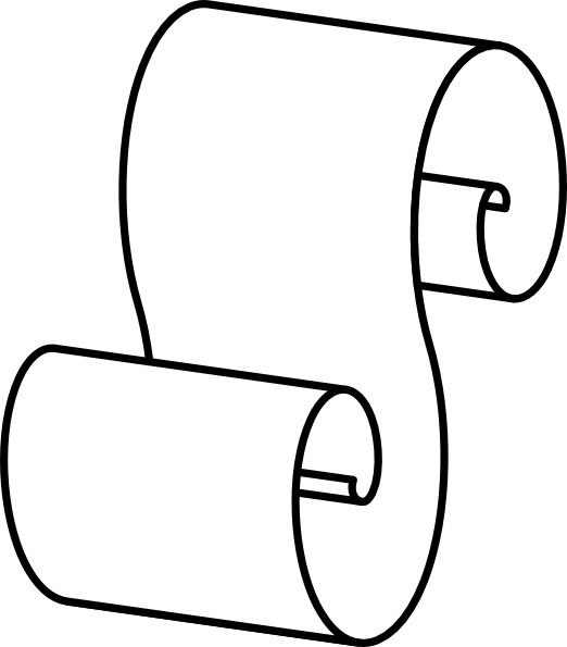 Paper Scroll clip art 