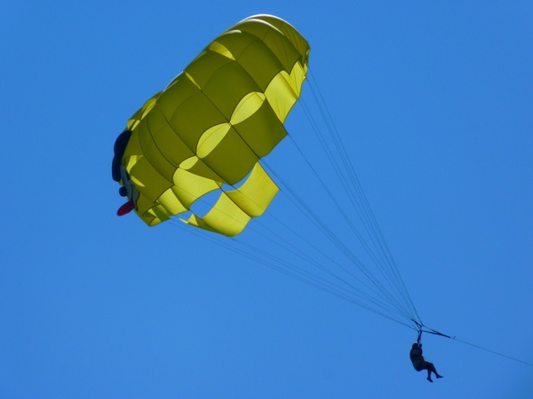 parasailing controllable parachuting top