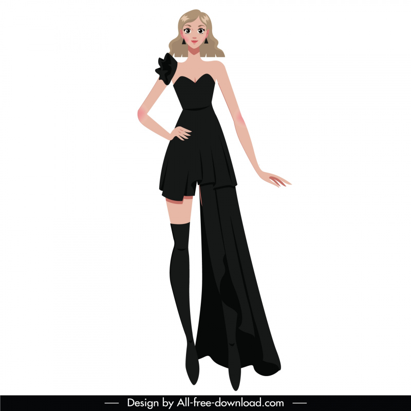 party dresses template stylish design 