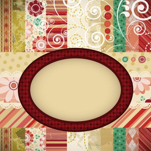 patchwork pattern background 01 vector