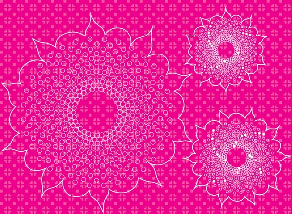 petals pattern template pink flat sketch