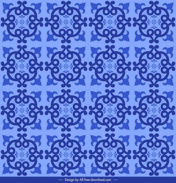 pattern template flat violet symmetrical repeating decor 