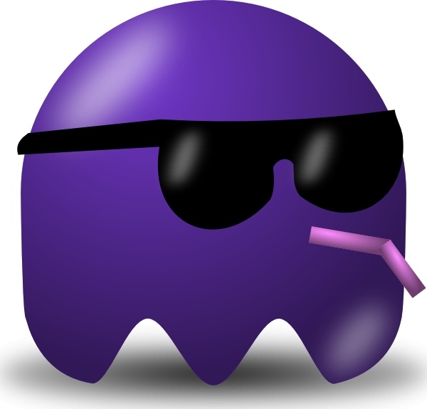 Pcman  Game Baddie Sunglasser clip art