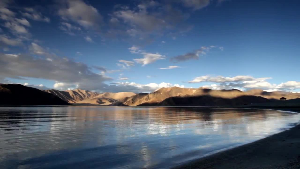 peaceful landscape of tibet country