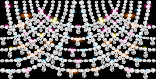 pearl and diamonds jewelry background vector