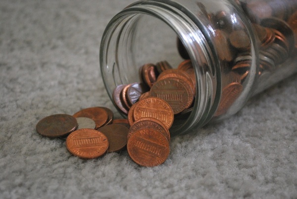 pennies coin coins