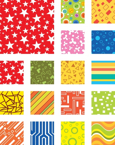 decorative background templates colorful stars abstract technology themes