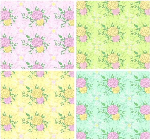 peony tiled background vector case