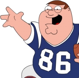 Peter Griffin Football zoomed