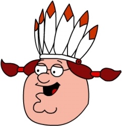 Peter Griffin Indian head 