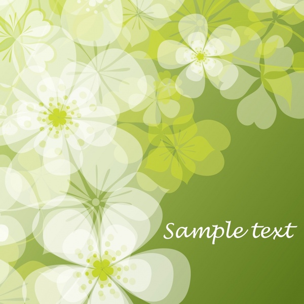 botany background template colored flat blurred decor