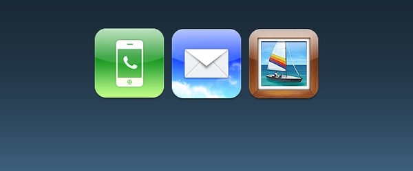 Phone, Mail, Photos iOS Icons