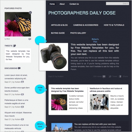 Photographers Daily Dose Template
