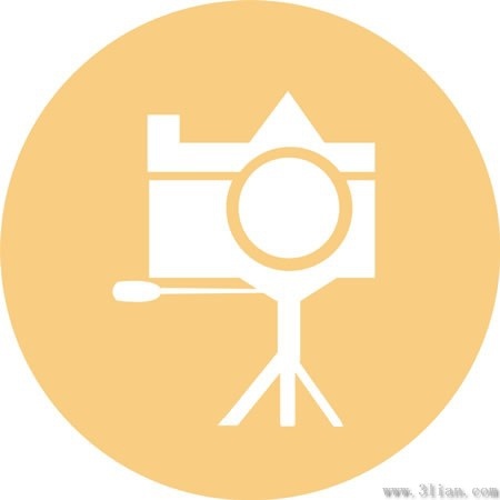 photographic equipment icon vector