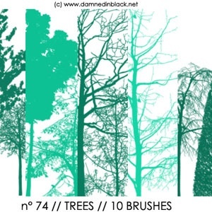 PHOTOSHOP BRUSHES : trees